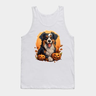 Halloween Australian Shepherd Dog #3 Tank Top